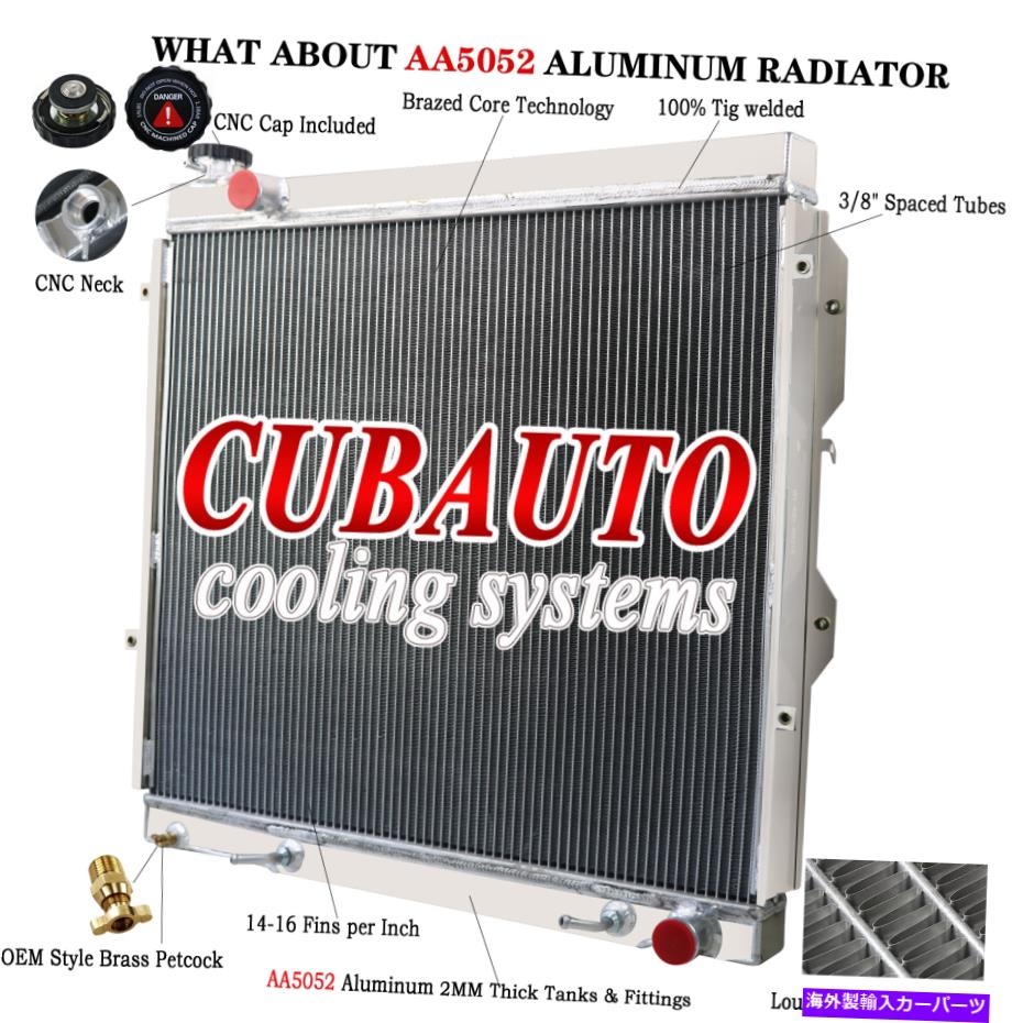 Radiator 2001-2007 2002 2003 05 TOYOTA TUNDRA SECOIA 4.7L V8の4列アルミニウムラジエーター 4 Row Aluminum Radiator For 2001-2007 2002 2003 05 Toyota Tundra Sequoia 4.7L V8【並行輸入品】