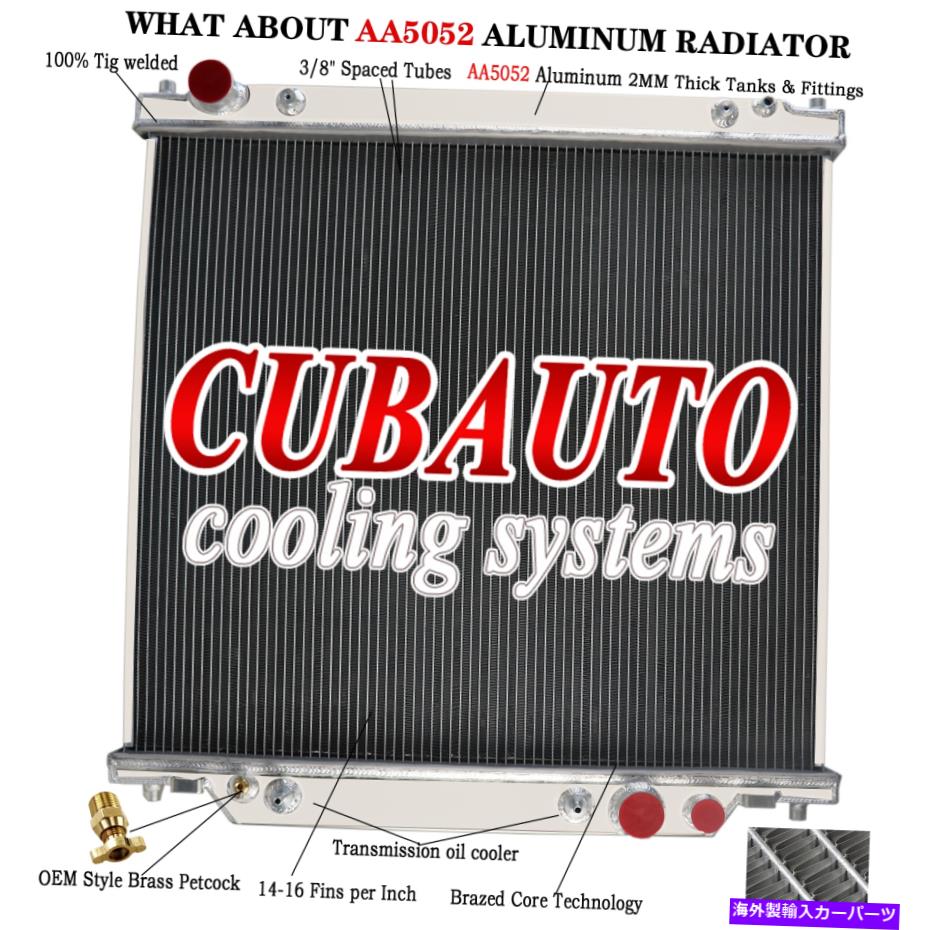 Radiator 1999年から2005年の4列のラジエーターフォードF-250 F-350 F-450 F550 6.8L 7.3Lパワーストローク 4 ROW Radiator For 1999-2005 Ford F-250 F-350 F-450 F550 6.8L 7.3L POWERSTROKE【並行輸入品】