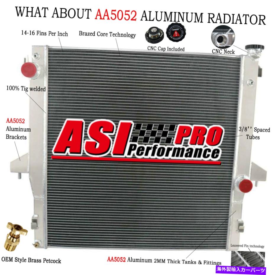 Radiator 4列ラジエーターフィット2003?2010 2004 2005 Dodge Ram 2500,3500,5.9L 6.7L L6ディーゼル 4 Row Radiator Fit 2003~2010 2004 2005 Dodge Ram 2500,3500,5.9L 6.7L l6 DIESEL【並行輸入品】