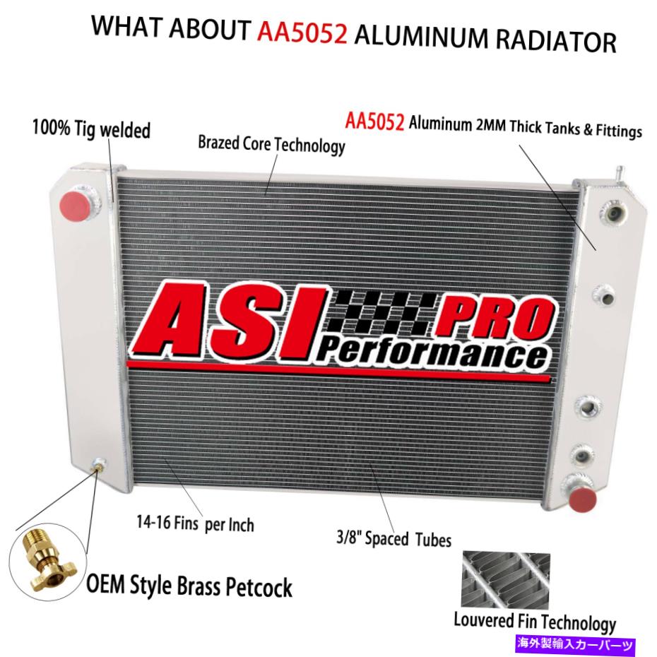 Radiator 91-2002の4列アルミニウムラジエーターChevy Kodiak/GMC C7000 C6500 C60 70 TOPKICK 4 Row Aluminum Radiator For 91-2002 Chevy Kodiak/GMC C7000 C6500 C60 70 Topkick【並行輸入品】