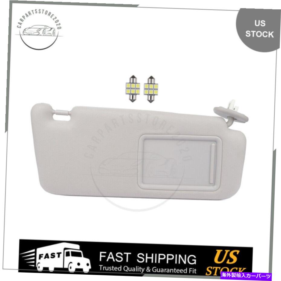サンシェード 09-16のトヨタベンザサンバイザーLH w/サンルーフグレー +ミラーライトフリー For 09-16 TOYOTA VENZA SUN VISOR LH W/SUNROOF GRAY + Mirror Light Free【並行輸入品】