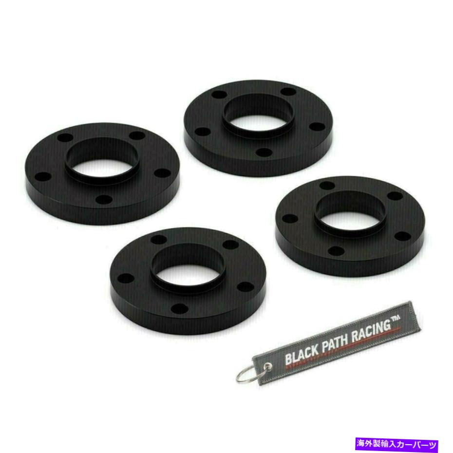 スペーサー フィット96-17 BMW 4x 20mmブラックホイールスペーサーフルキットMシリーズ5x120 72.56 CB Fits 96-17 BMW 4x 20mm Black Wheel Spacers Full Kit M Series 5x120 72.56 CB【並行輸入品】