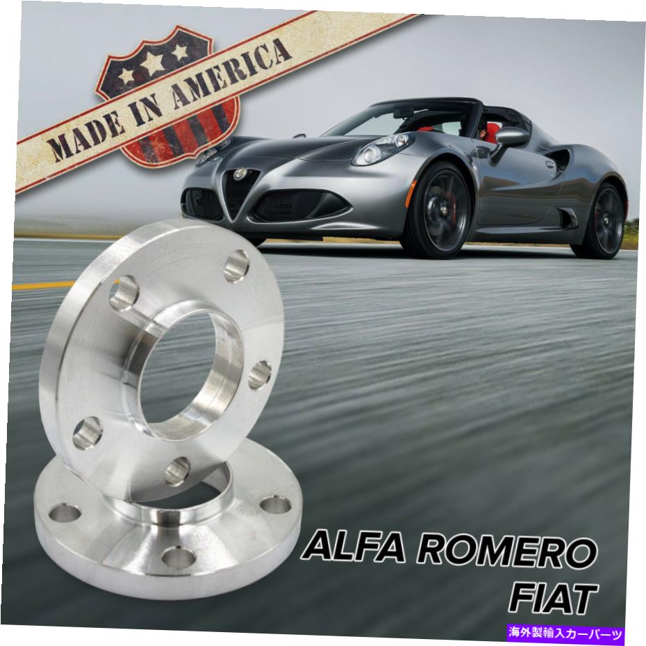 スペーサー X2 USA MADE | 5x98（Alfa Romeo / Fiat）| 19mmハブ中心のビレットホイールスペーサー x2 USA MADE | 5x98 (Alfa Romeo / Fiat) | 19mm Hub-Centric Billet Wheel Spacers【並行輸入品】