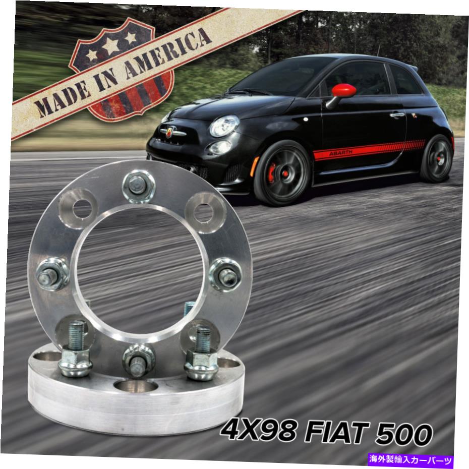 スペーサー X2 USA MADE | 4x98?4x98（Fits 4 Lug fiat 500）| 1 \