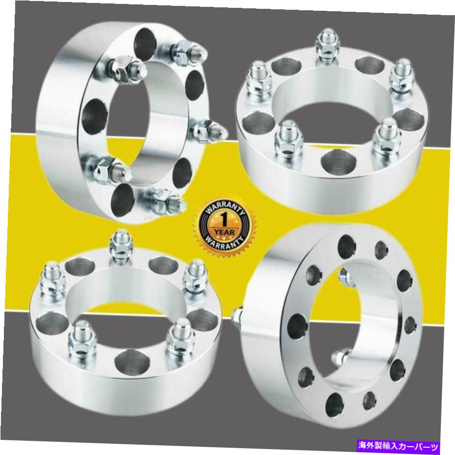 スペーサー 4PCS 2インチ（51mm）| 5x5.5 |ホイールスペーサーアダプター9/16スタッドはクライスラーに適合します 4pcs 2 inch( 51mm) | 5x5.5 | Wheel Spacers Adapters 9/16 Studs Fits Chrysler【並行輸入品】