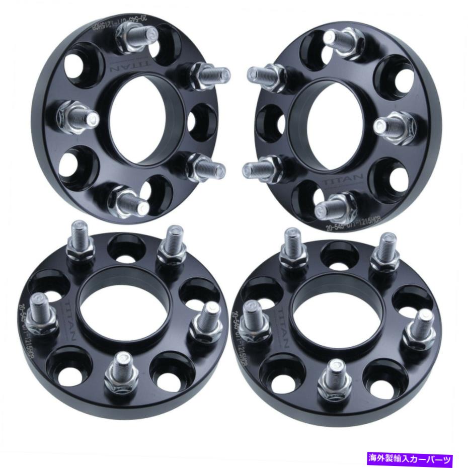 スペーサー 4x 20mmハブセントリックホイールスペーサー5x4.5フィットミツビシランサーエクリプスギャラント 4x 20mm Hubcentric Wheel Spacers 5x4.5 Fits Mitsubishi Lancer Eclipse Galant【並行輸入品】