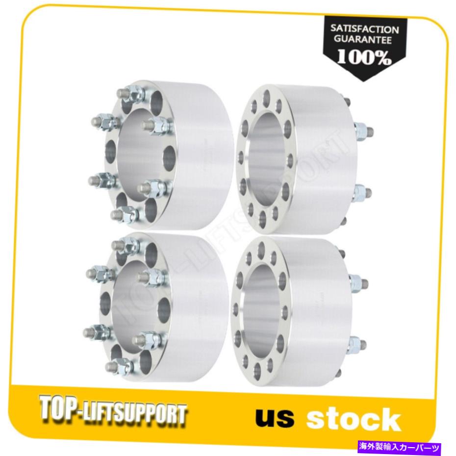 スペーサー 4x 3インチ6x5.5ホイールスペーサー12x1.5フィットトヨタ4ランナータコマシボレーコロラド 4x 3 Inch 6x5.5 Wheel Spacers 12x1.5 Fits Toyota 4Runner Tacoma Chevy Colorado【並行輸入品】