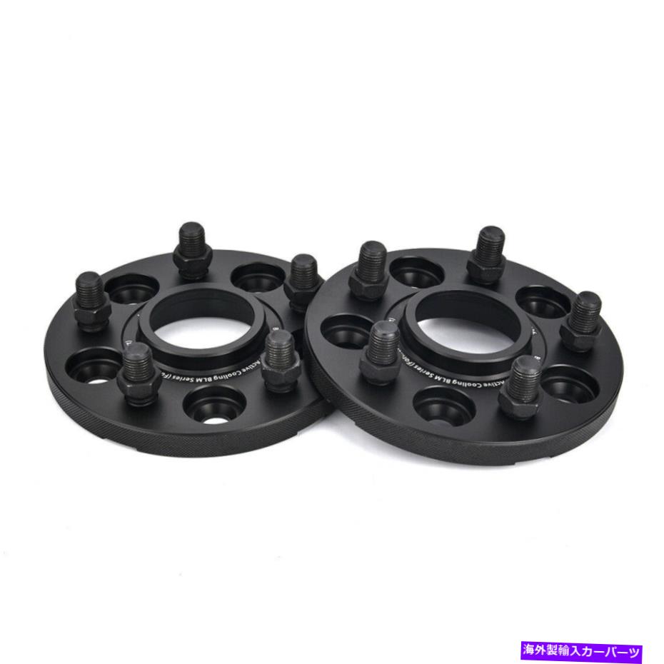 スペーサー テスラモデル3用の2x18mmブラック陽極酸化ホイールスペーサーアダプター 2x 18mm Black Anodized Wheel Spacers Adapters for Tesla Model 3【並行輸入品】