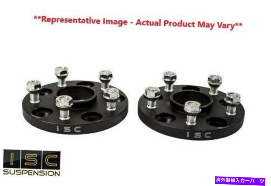 スペーサー ISCブラック25mm 5x114.3日産WSNS25B用ハブ中心ホイールスペーサーペア ISC Black 25mm 5x114.3 Hub Centric Wheel Spacer Pair for Nissan WSNS25B【並行輸入品】
