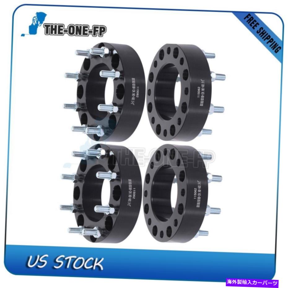 スペーサー 4xホイールスペーサー8x180 2インチフィットGMC Sierra Chevrolet Silverado 2500 3500 HD 4X Wheel Spacers 8x180 2 inch Fits GMC Sierra Chevrolet Silverado 2500 3500 HD【並行輸入品】