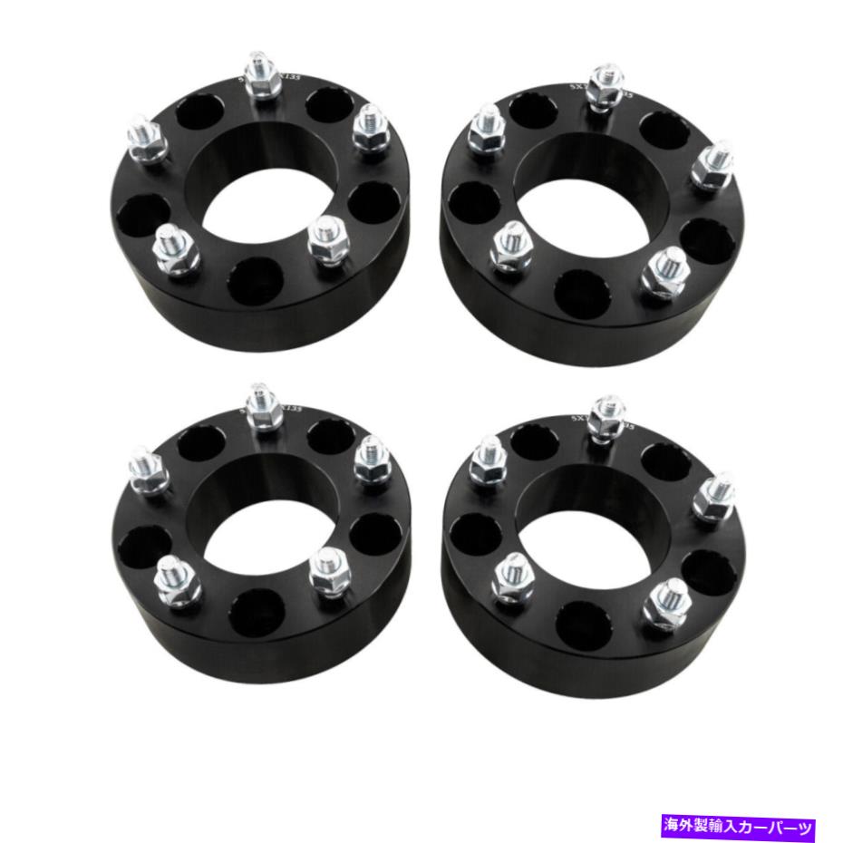 スペーサー 2 '' -5x135-87.1-12x1.5 Ford F100 F150 Expedition 4PC用ホイールスペーサーアダプター 2''-5x135-87.1-12x1.5 Wheel Spacers Adapters For Ford F100 F150 Expedition 4pc【並行輸入品】
