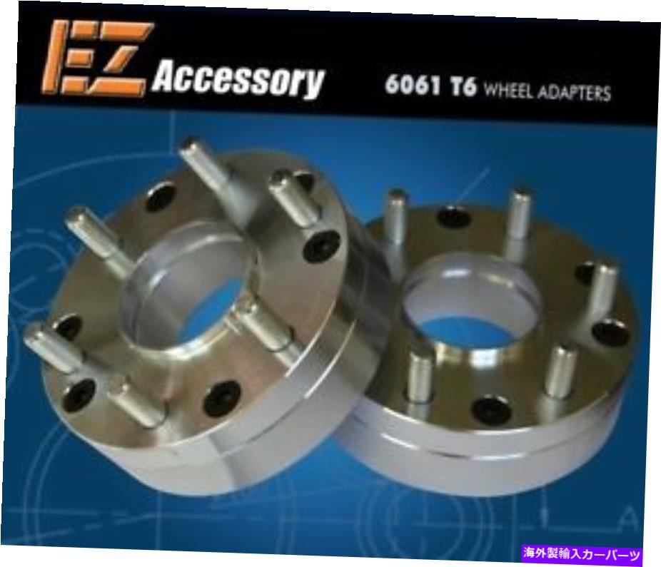 スペーサー 2ホイールアダプター6x5.5?5x150スペーサー|ハブ中心から5つのラグツンドラホイール 2 Wheel Adapters 6x5.5 To 5x150 Spacers | Hub Centric to 5 Lug Tundra Wheels【並行輸入品】