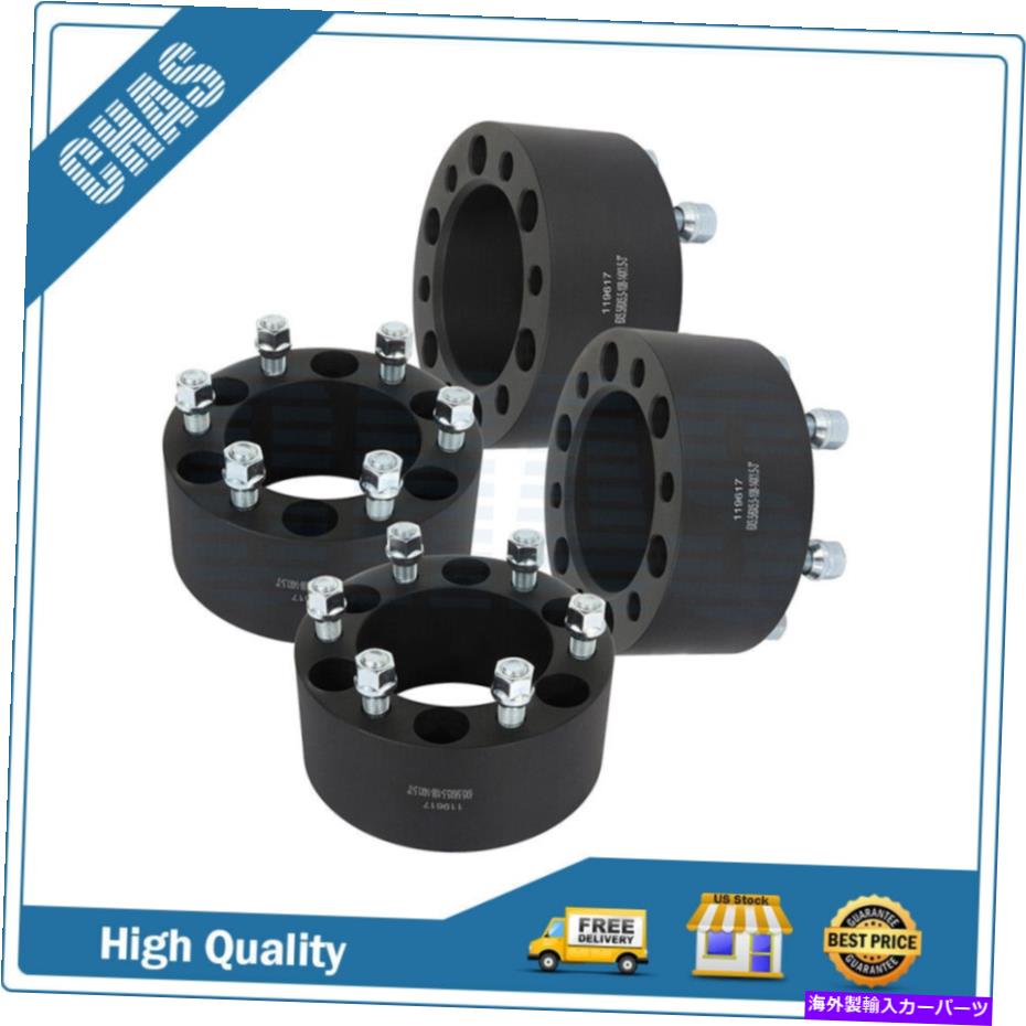 スペーサー （4）6x5.5ホイールスペーサー3インチGMC Sierra 1500 Chevy Silverado 1500 Cadillac (4) 6x5.5 Wheel Spacers 3 inch For GMC Sierra 1500 Chevy Silverado 1500 Cadillac【並行輸入品】