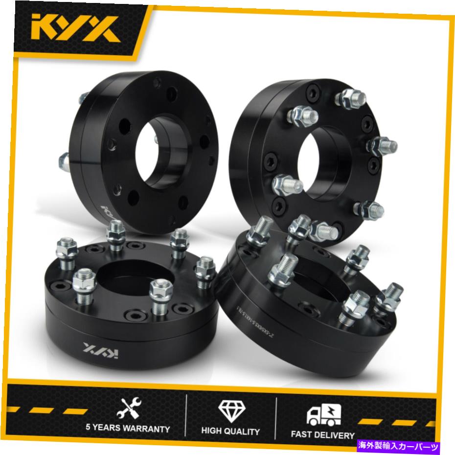 スペーサー 4PCS 5x5?6x5.5ホイールスペーサーアダプター6ラグホイール5ラグのシボレーGMC 4PCS 5x5 to 6x5.5 Wheel Spacers Adapters 6 Lug Wheel On 5 Lug For Chevy GMC【並行輸入品】