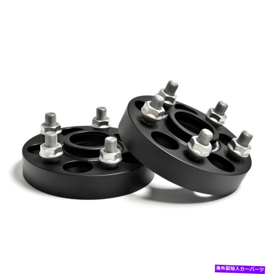 スペーサー シボレークルーズ2008-2018ブラックホイールスペーサー25mm 2pc 5x105 cb56.6 m12x1.5 Fits Chevrolet Cruze 2008-2018 Black Wheel Spacers 25mm 2Pc 5x105 CB56.6 M12x1.5【並行輸入品】