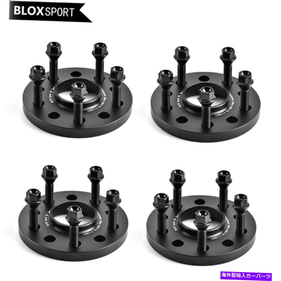 スペーサー ボルボXC90 T5 P2用の4 20mm 5x108ブラックホイールスペーサーハブセントリック67.1のセット Set of 4 20mm 5x108 Black Wheel Spacers Hubcentric 67.1 for Volvo XC90 T5 P2【並行輸入品】