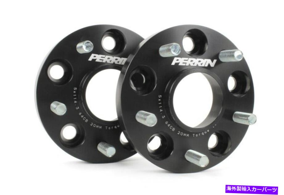 スペーサー ペリン64.1mmハブ5x114.3 20mmホイールスペーサー（1ペア）17-19ホンダシビックSI Perrin 64.1mm Hub 5x114.3 20mm Wheel Spacers (One Pair) for 17-19 Honda Civic Si【並行輸入品】