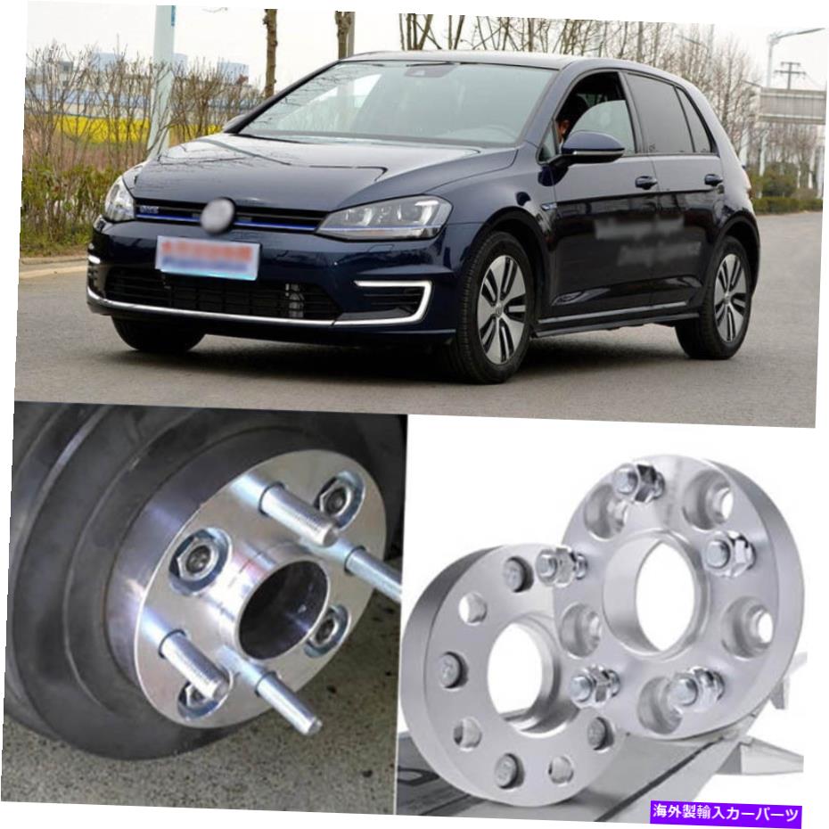 スペーサー 4PCS 5x112 57.1CB 25mm厚のハブセントリックホイールスペーサーVWゴルフGTI用 4pcs 5X112 57.1CB 25mm Thick Hubcenteric Wheel Spacer Adapters For VW Golf GTI【並行輸入品】