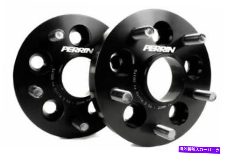 スペーサー Subaru用のPerrin 20mmボルトオンホイールスペーサーアダプター（5x100から5x114.3に変換） Perrin 20mm Bolt-On Wheel Spacers Adapters for Subaru (Convert 5x100 to 5x114.3)【並行輸入品】