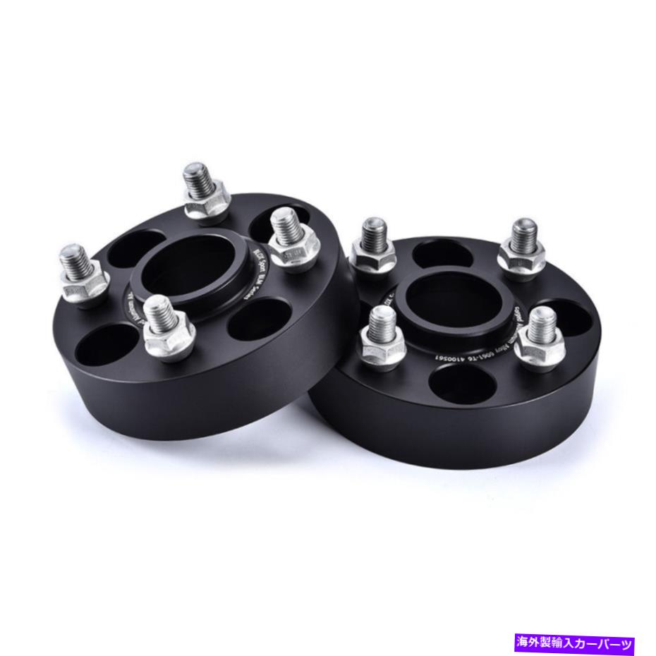 スペーサー （2）30mmフォードアルミニウム4ラグホイールスペーサーフォードフォーカスフィエスタモンド2プーマ (2) 30mm Forged Aluminum 4 Lug Wheel Spacers for Ford Focus Fiesta Mondeo 2 Puma【並行輸入品】