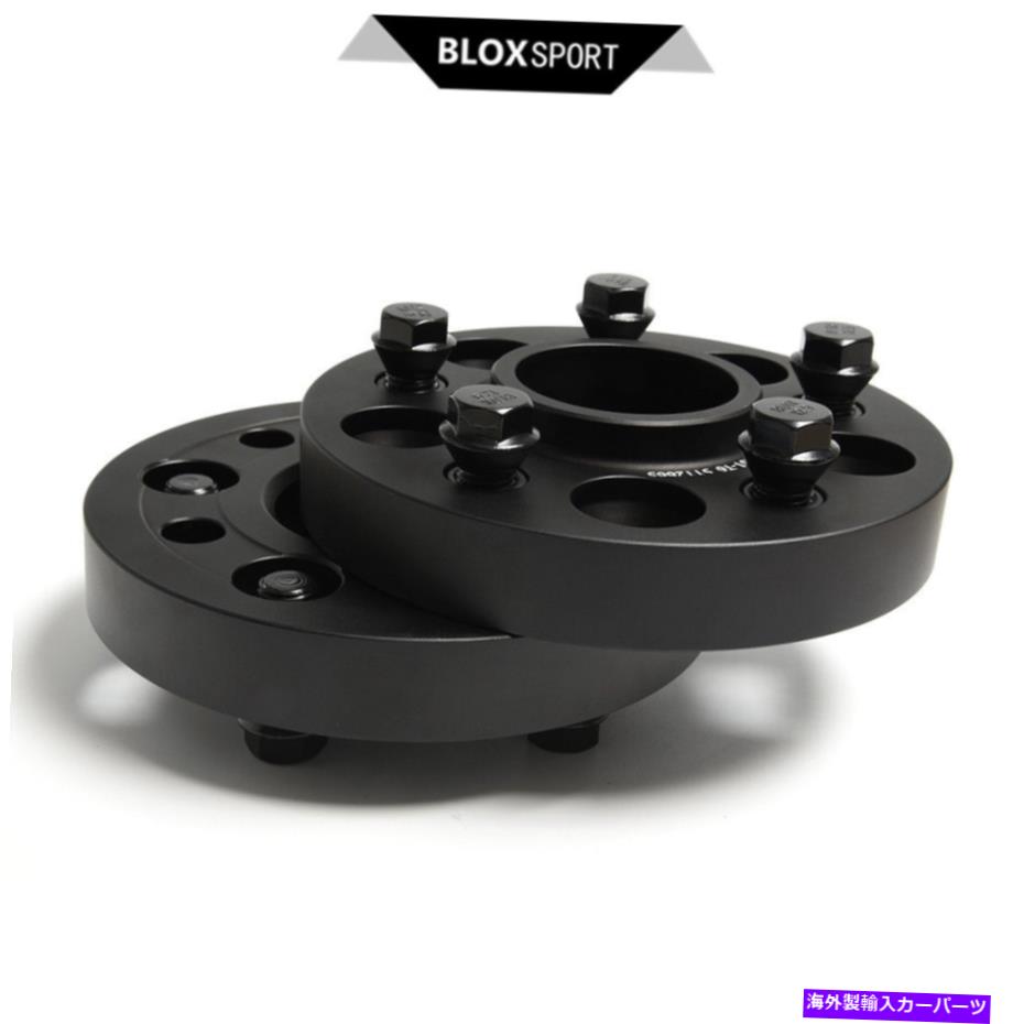 スペーサー メルセデスSLK230の4PCS 25mm（PCD5x112 CB66.5）黒いフロント +後輪スペーサー 4pcs 25mm For Mercedes SLK230 (PCD5x112 CB66.5) Black Front + Rear Wheel Spacers【並行輸入品】