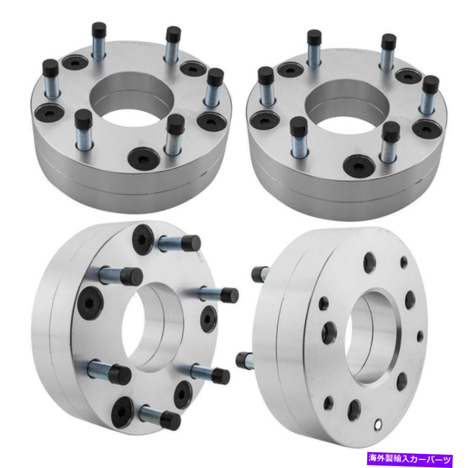 スペーサー （4）2'thick 5x4.75から6x5.5-12x1.5ホイールスペーサー74mmシボレーコルベット (4) 2''thick 5x4.75 to 6x5.5-12X1.5 Wheel Spacers 74mm for Chevrolet Corvette【並行輸入品】