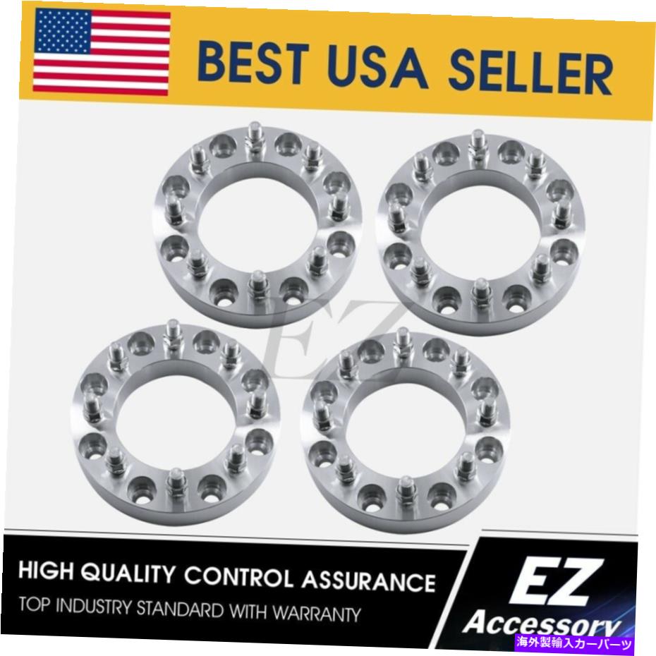 スペーサー 4xハブセントリックホイール| 4x100 | 2インチ50mm| MR2 MRS MIATA MX-3護衛 4 Wheel Adapters 8 Lug 8x6.5 Chevy GMC Spacers 1\