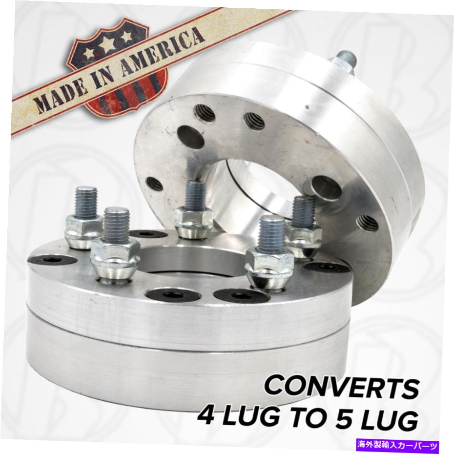 スペーサー 05-22フォードF250F350 2pc USA MADE 4x4.5 to 5x100 / 4x114.3 to 5x100 Wheel Adapters Spacer 2\