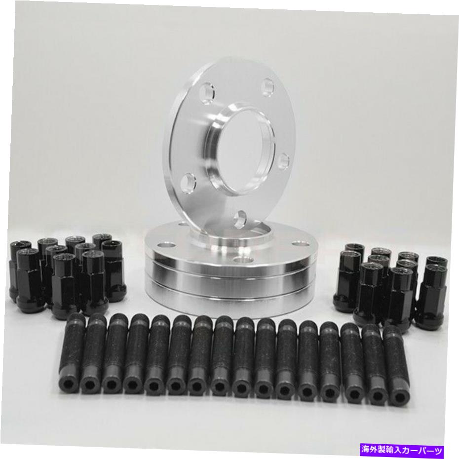 スペーサー 完全なBMW 12 mmホイールスペーサーとスタッドコンバージョン12x1.5ブラックレーシングラグナッツ Complete BMW 12 MM Wheel Spacers & Stud Conversion 12x1.5 BLACK Racing Lug Nuts【並行輸入品】