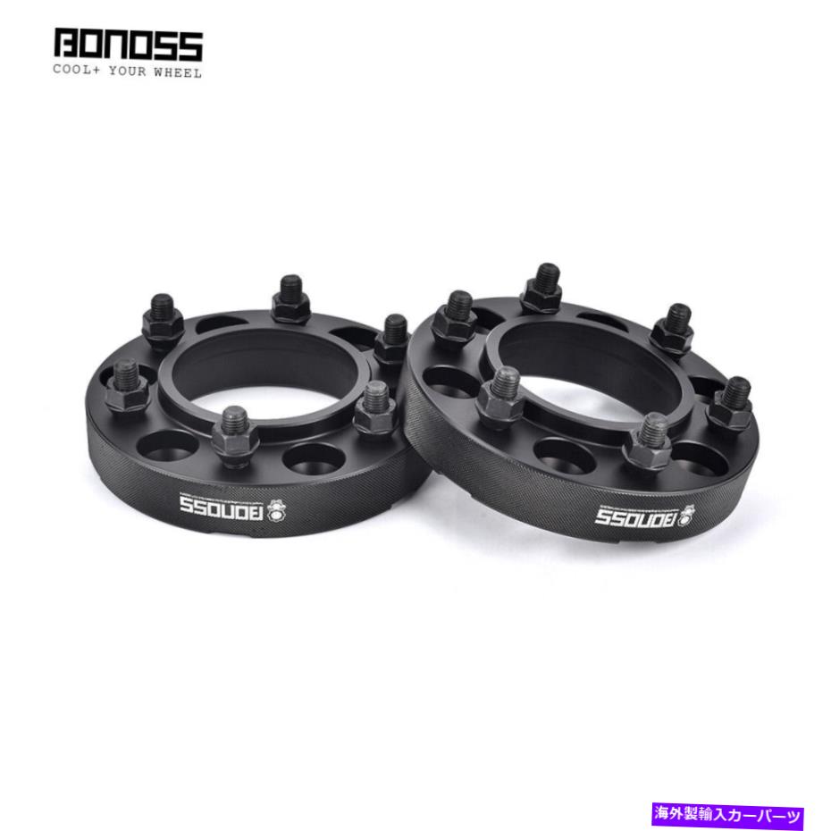 スペーサー 2pc 35mm 6x5.5ハブセントリック12x1.5トヨタタコマ用ホイールスペーサー4runner hilux 2Pc 35mm 6x5.5 Hubcentric 12x1.5 Wheel Spacers For Toyota Tacoma 4Runner Hilux【並行輸入品】
