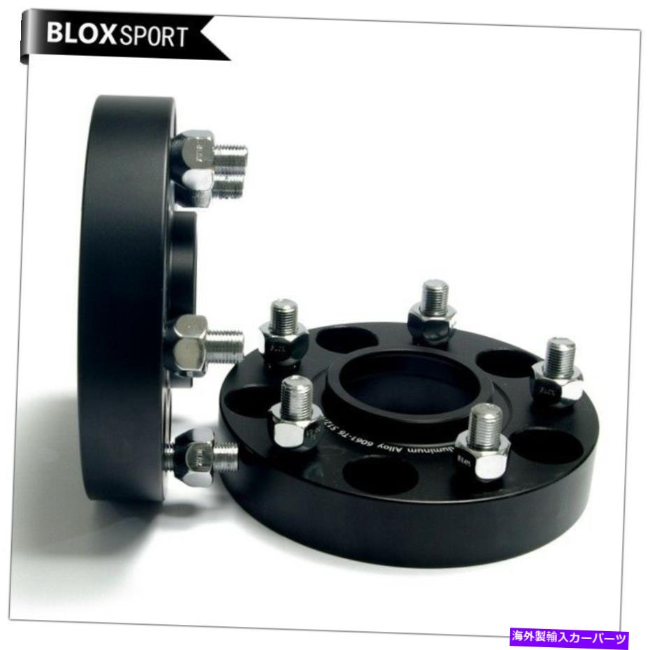 スペーサー 2PC 1 '' 2007-2018の厚さ5x5ホイールスペーサーアダプタージープラングラーjk鍛造 2Pc 1'' Thick 5x5 Wheel Spacers Adapters for 2007-2018 Jeep Wrangler JK Forged【並行輸入品】
