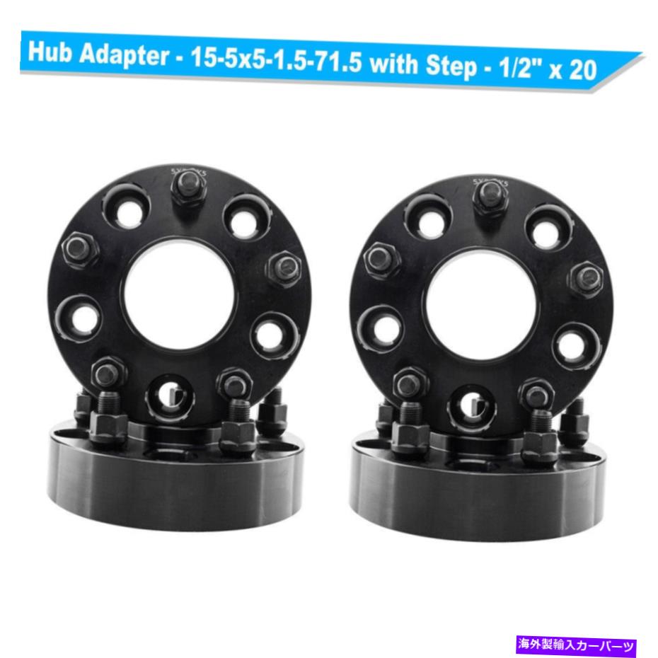 スペーサー 4x 1.5インチブラックホイールスペーサーアダプター5x5用ジープラングラーJKハブセントリック 4X 1.5 Inch Black Wheel Spacers Adapters 5x5 for Jeep Wrangler JK Hub Centric【並行輸入品】 43,098円