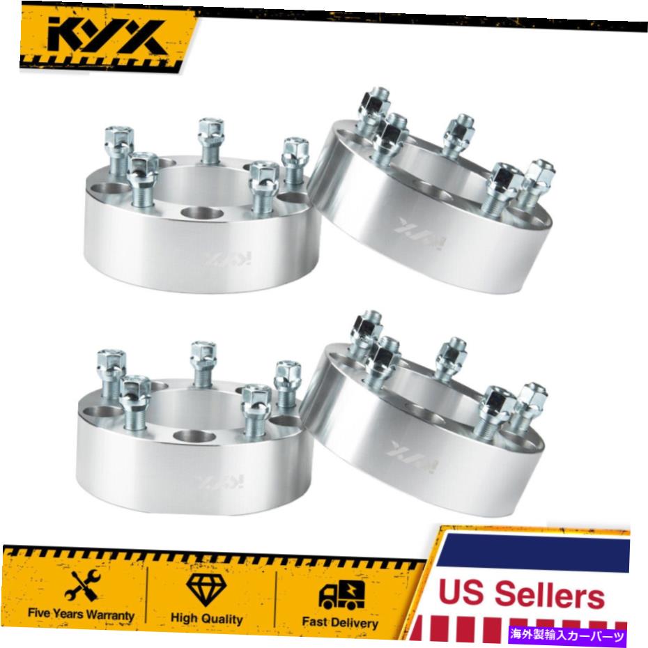 スペーサー 4PC 2 ''ホイールスペーサー5x5.5 '' 5x5.5 ''ダッジダコタデュランゴラム1500アスペン 4PC 2'' Wheel Spacers 5x5.5'' 5x5.5'' For Dodge Dakota Durango Ram 1500 Aspen【並行輸入品】
