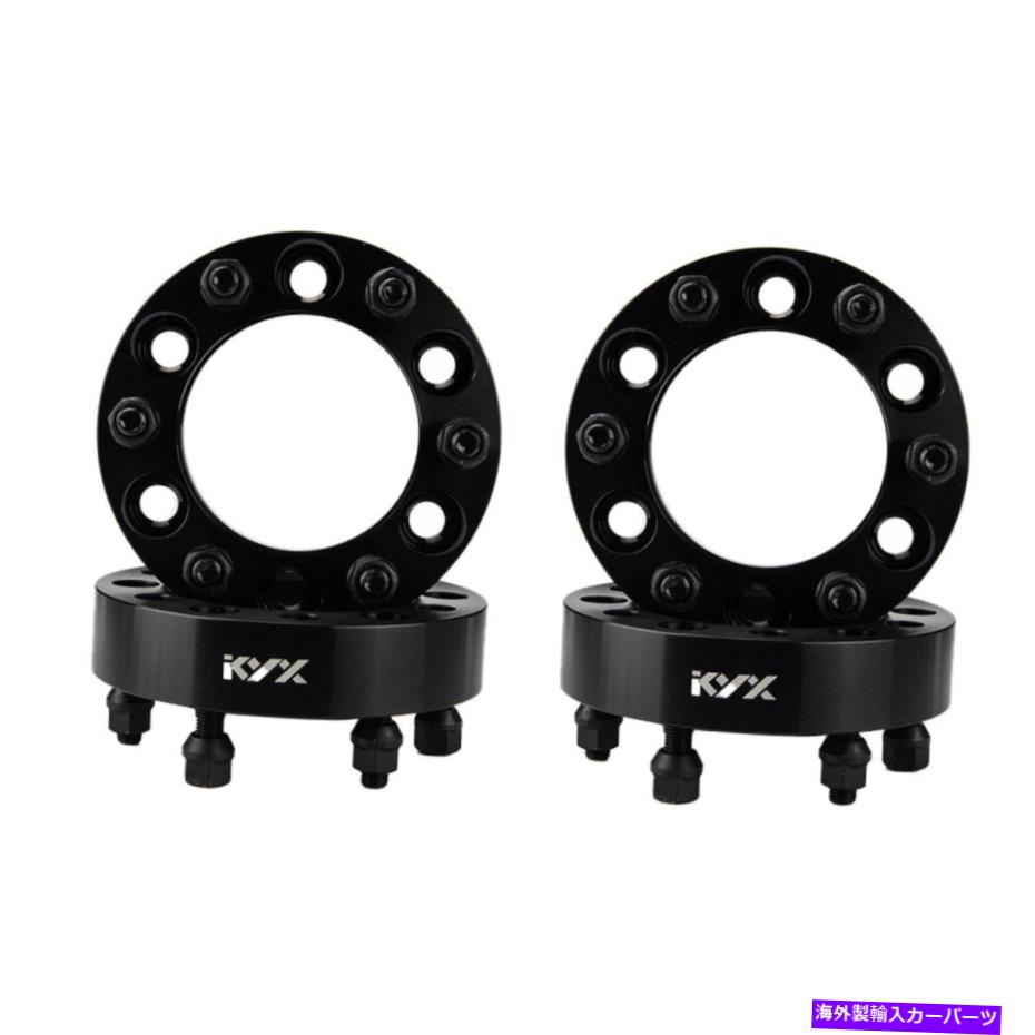 スペーサー （4）1.5 '' 6ラグハブセントリックブラックホイールスペーサーアダプター6x5.5トヨタタコマ (4) 1.5'' 6 Lug Hubcentric Black Wheel Spacers Adapters 6x5.5 for Toyota Tacoma【並行輸入品】