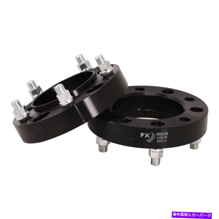スペーサー トヨタツンドラ07-21 FXホイールラインハブ中心ホイールスペーサーブラック6061-T6 For Toyota Tundra 07-21 FX Wheels Line Hub Centric Wheel Spacers Black 6061-T6【並行輸入品】