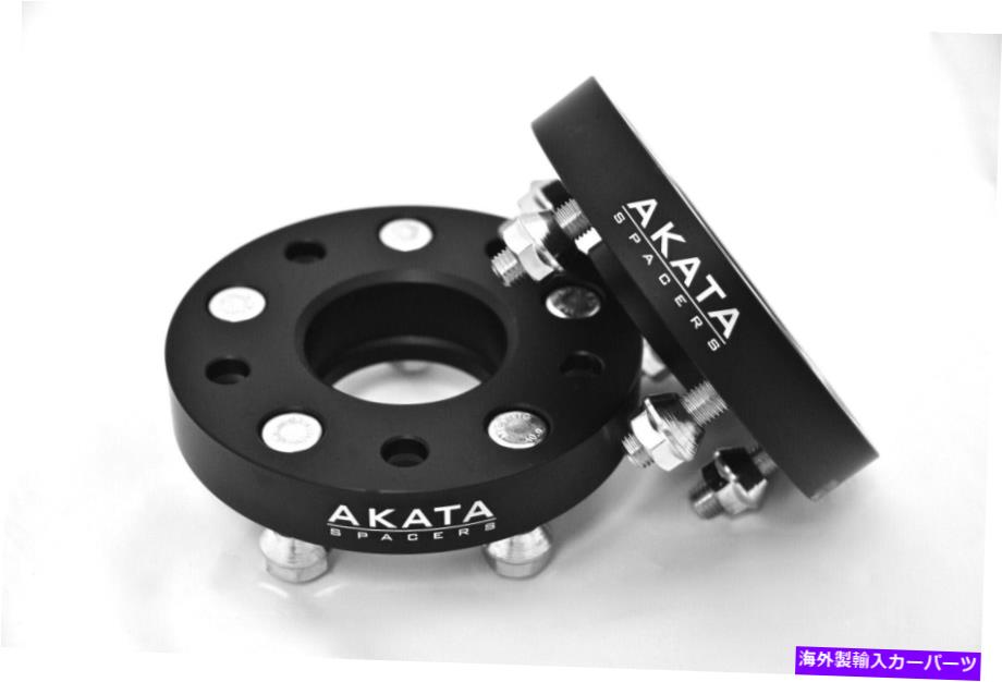 スペーサー 25mmハブ中心ホイールスペーサー5x100 cb 56.1 w/subaruのための黒いw/スタッド 25MM HUB CENTRIC WHEEL SPACERS 5X100 CB 56.1 W/STUDS ATTACHED BLACK FOR SUBARU【並行輸入品】