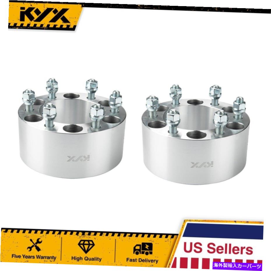 スペーサー 3 ''ホイールスペーサーアダプター6x5.5 '' 12x1.5トヨタ4runner 1988-2015 3'' Wheel Spacers Adapters 6x5.5'' 12x1.5 For Toyota 4Runner 1988-2015【並行輸入品】