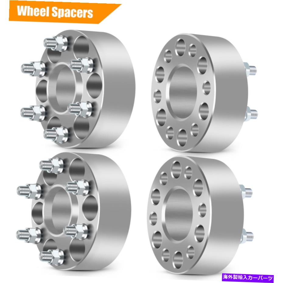 スペーサー 4 PCS 2 '6x4.5 12x1.25 Studsホイールスペーサー用のフロンティアパスファインダーXterra 4 pcs 2' 6x4.5 12x1.25 Studs Wheel Spacers For Nissan Frontier Pathfinder Xterra【並行輸入品】