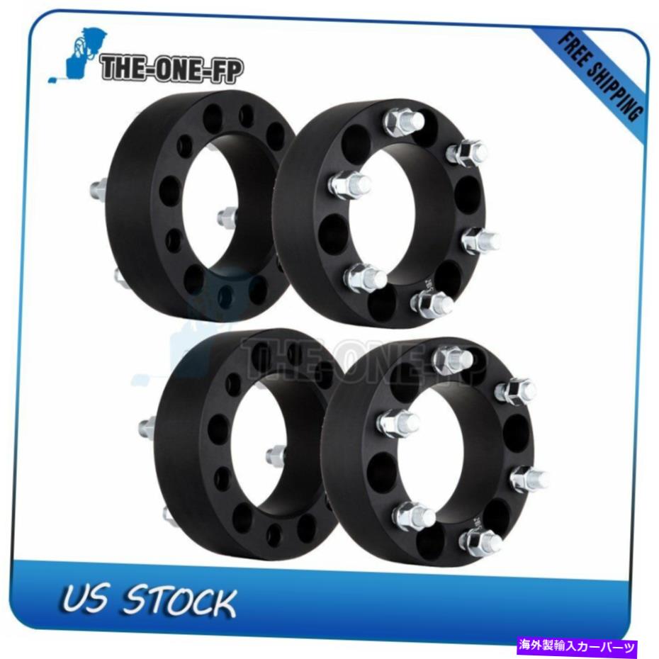 スペーサー 4xホイールスペーサー6x5.5 GMC Sierra 1500シボレーションシルバラード1500用2インチ 4X Wheel Spacers 6x5.5 2 inch For GMC Sierra 1500 Chevy Avalanche Silverado 1500【並行輸入品】