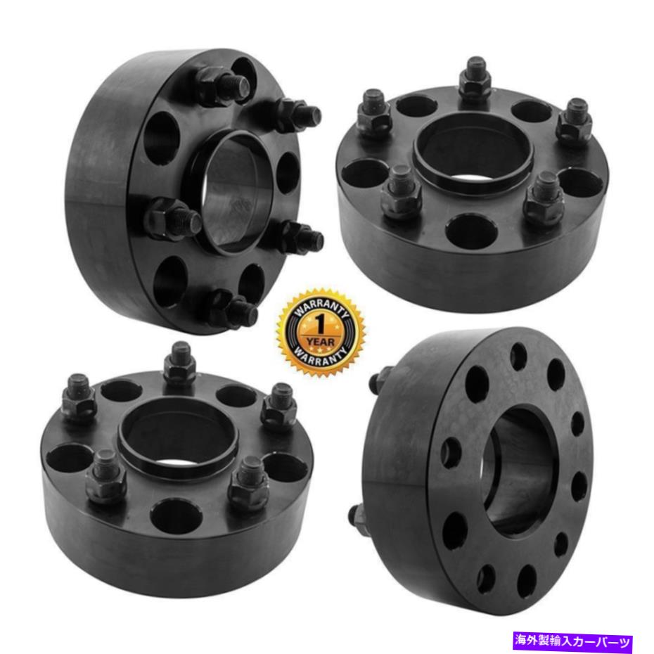 スペーサー 4PCSブラック5x5.5 for 02-10 Dodge Ram Hub Centric 2 \