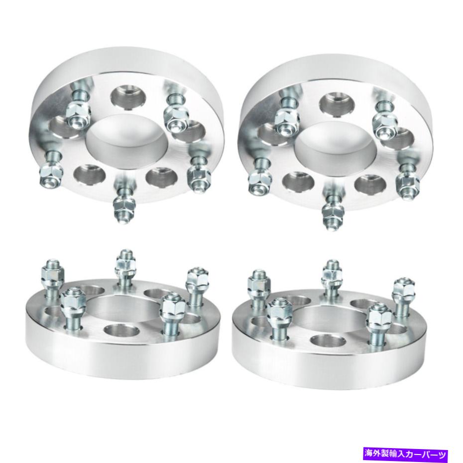 スペーサー 4PCS 1.25 '' 5x4.5?5x5.5ジープリバティフォードマスタング向けホイールスペーサーアダプター 4PCS 1.25'' 5x4.5 to 5x5.5 Wheel Spacers Adapters For Jeep Liberty Ford Mustang【並行輸入品】