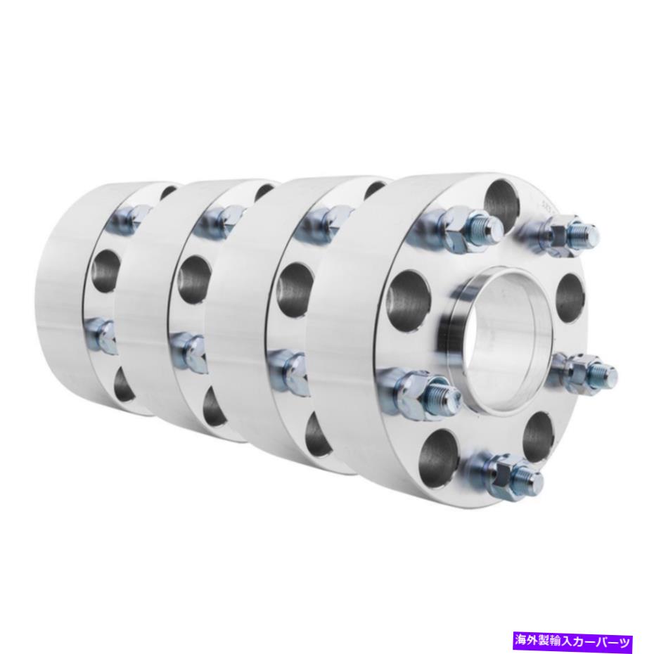 スペーサー （4）50mm 5x5.5 ''または5x139.7mmハブセントリックホイールアダプター9/16スタッド用ダッジ (4) 50mm 5x5.5'' or 5x139.7mm Hubcentric Wheel Adapters 9/16 Stud For Dodge【並行輸入品】