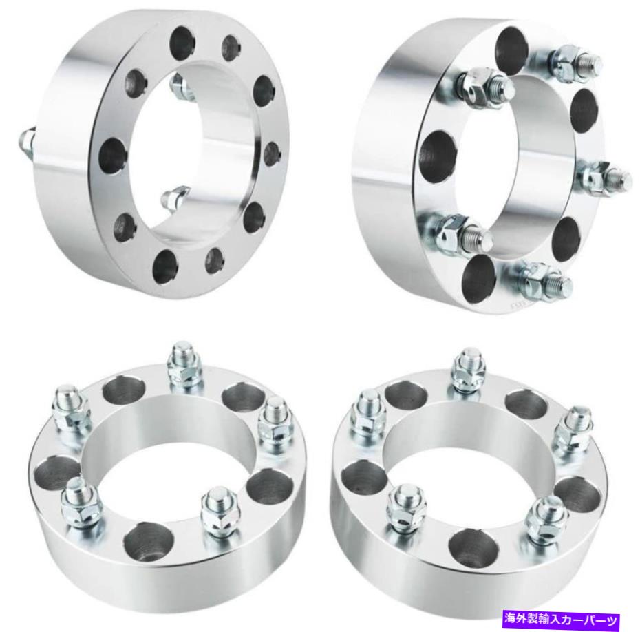 スペーサー 5x5ホイールスペーサーアダプター1.5インチ1/2x20ジープラングラーJK JKUルビコン4PCS 5x5 Wheel Spacer Adapters 1.5\