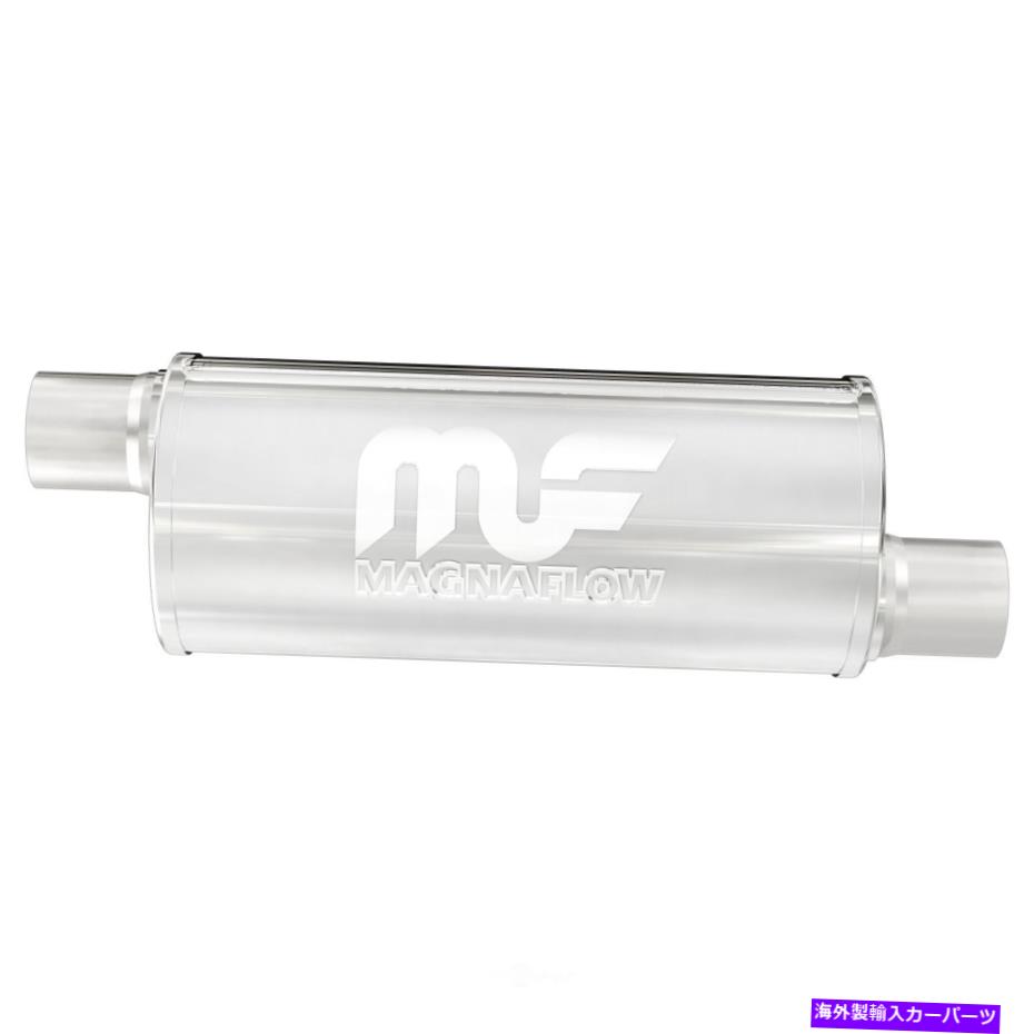 マフラー 排気マフラーサチン仕上げ2.5x2.5インチ。ラウンドマグナフロー12636 Exhaust Muffler-Satin Finish 2.5x2.5in. Round Magnaflow 12636【並行輸入品】 97,405円