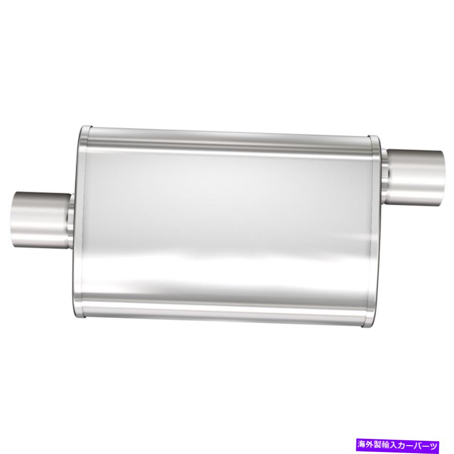 マフラー Magnaflow 13259 4x9インチ楕円形のオフセット/センターチャンバーマフラー MagnaFlow 13259 4x9 Inch Oval Offset/Center Chambered Muffler【並行輸入品】