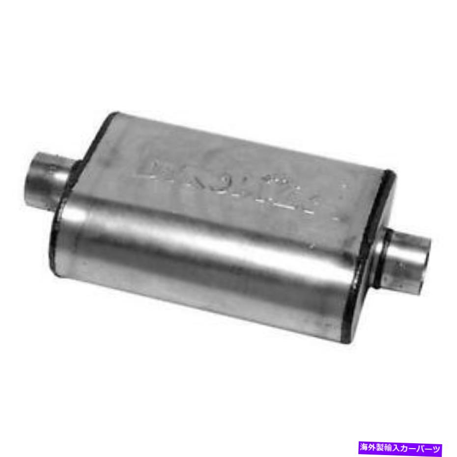 マフラー ウルトラフロー溶接ステンレス鋼の楕円形の灰色の排気マフラー Ultra Flo Welded Stainless Steel Oval Gray Exhaust Muffler【並行輸入品】