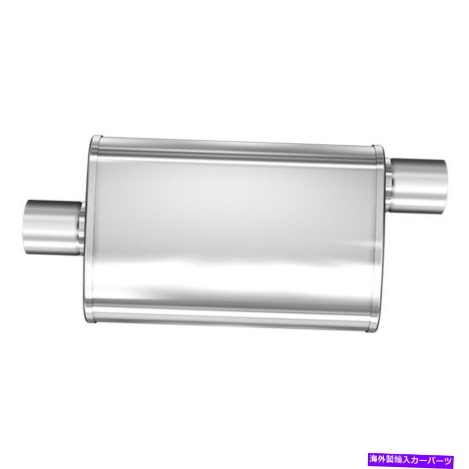 マフラー XLシリーズステンレススチールオーバルグレーエキゾーストマフラー XL Series Stainless Steel Oval Gray Exhaust Muffler【並行輸入品】