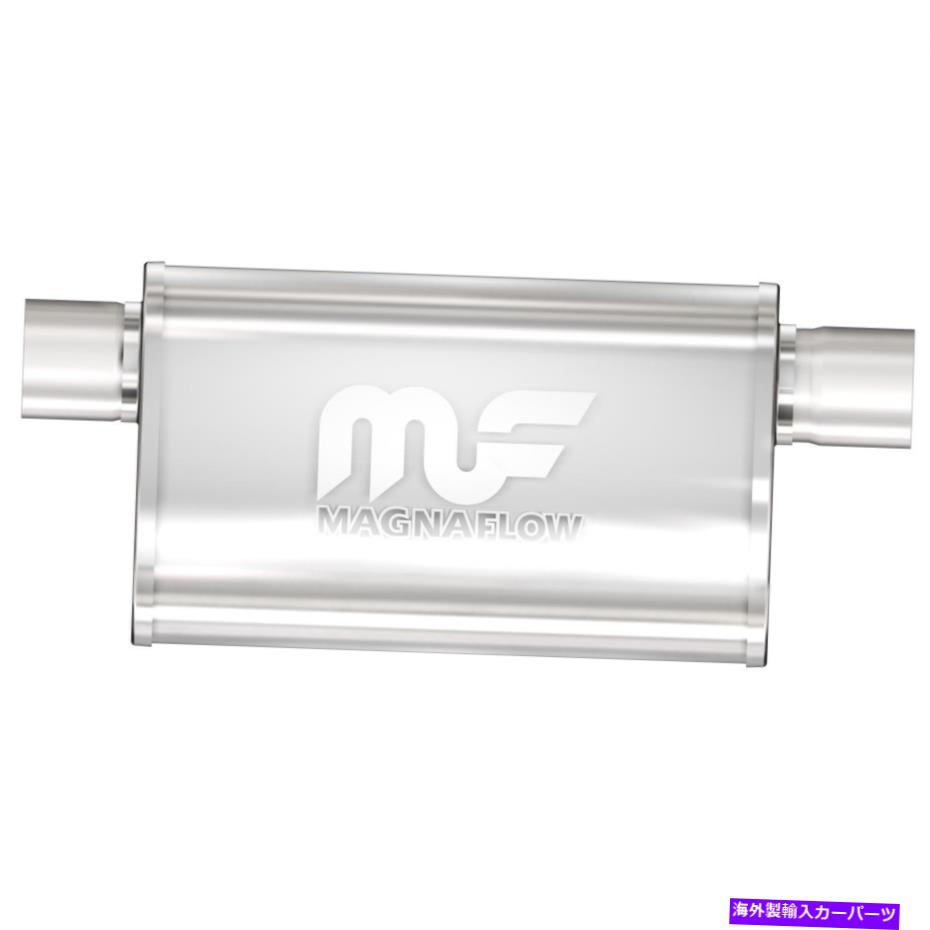 マフラー Magnaflow 14211 5x8インチ楕円形のオフセット/オフセットステンレスマフラー MagnaFlow 14211 5x8 Inch Oval Offset/OffsetStainless Muffler【並行輸入品】
