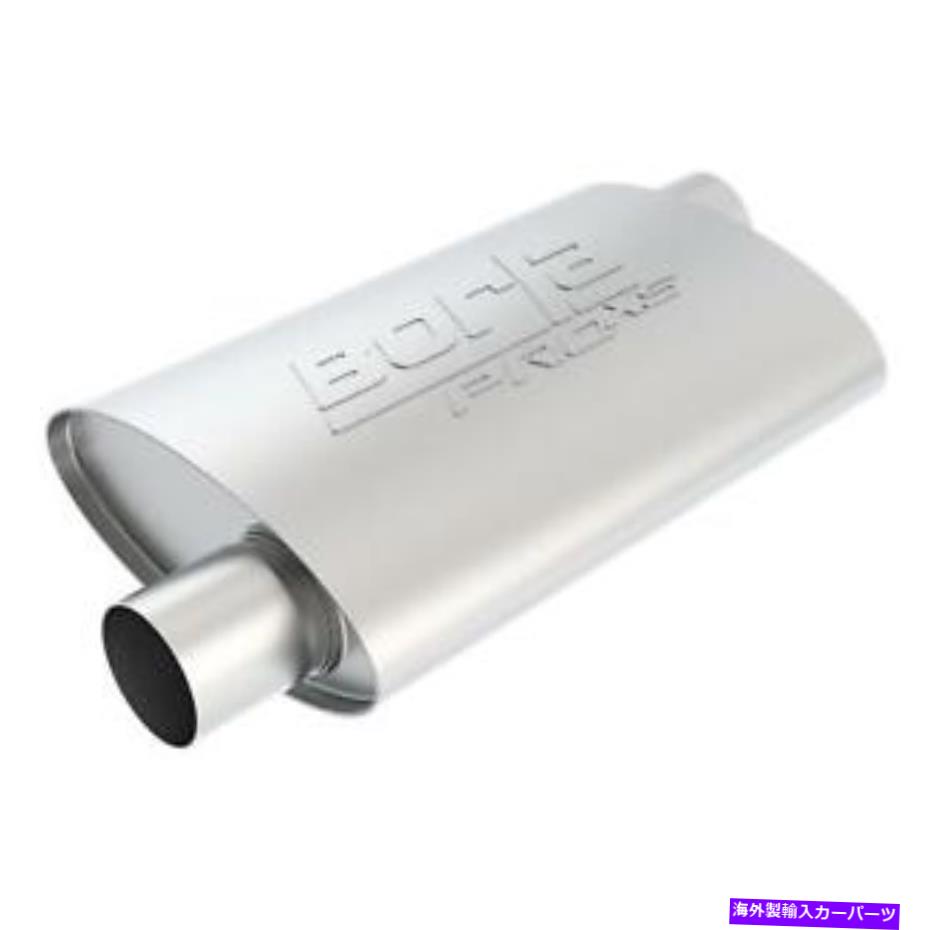 マフラー Pro XSステンレス鋼の楕円形の未知の灰色の排気マフラー Pro XS Stainless Steel Oval Unnotched Gray Exhaust Muffler【並行輸入品】