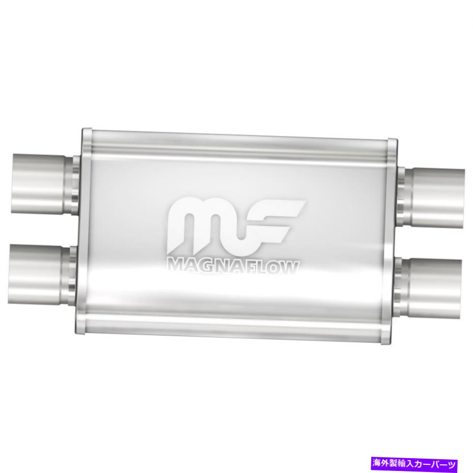 マフラー Magnaflow 11386 4インチx 9インチ楕円形のデュアル/デュアルステンレスマフラー MagnaFlow 11386 4 Inch x 9 Inch Oval Dual/Dual Stainless Muffler【並行輸入品】